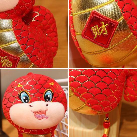 Подвеска-брелок в виде змеи, украшение на китайский Новый год, подвесной талисман зодиака для благословения