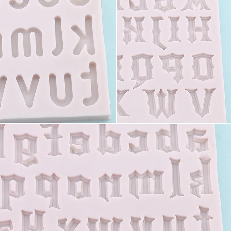 DIY Handmade Силиконовая Сахарная Форма для Торта Декор Для Вечеринки Подарки Сахарная Цифровая Буква Украшения Торта Сделай Сам Домашний Декор 26 Букв Бусины
