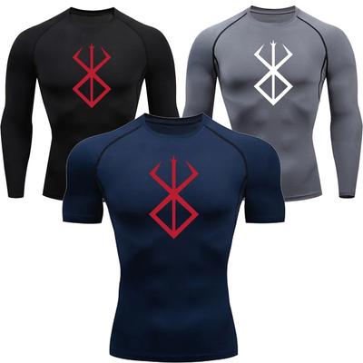 Летняя футболка для бега, мужская компрессионная рубашка с короткими рукавами, спортивный топ для спортзала, белый и черный быстросохнущий дышащий костюм для фитнеса ММА