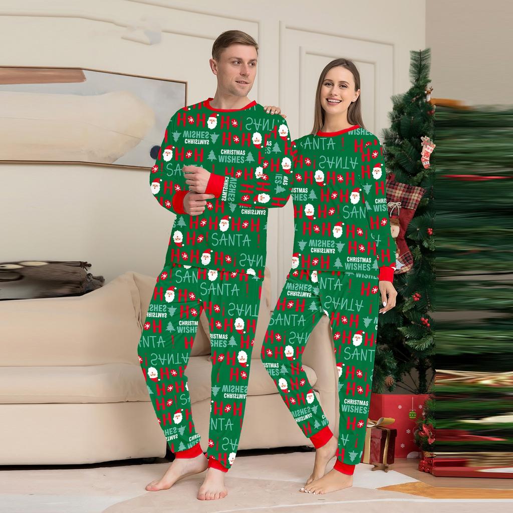 Рождественский комплект для семьи, родителей и детей, предметы интерьера, рождественская пижама, комплект из двух предметов