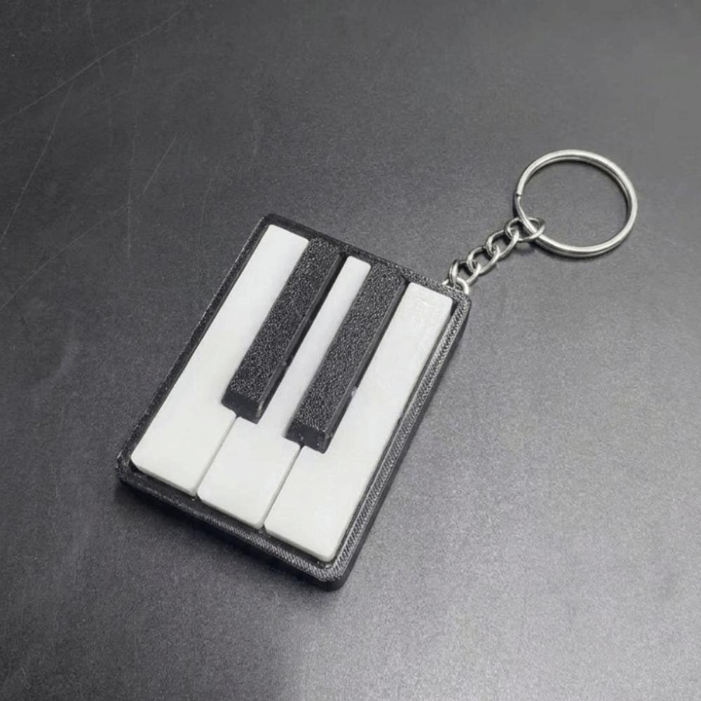 Novelty Piano Keyboard Clicker 3D Printed Piano Key Fidget Figurine Office-stress