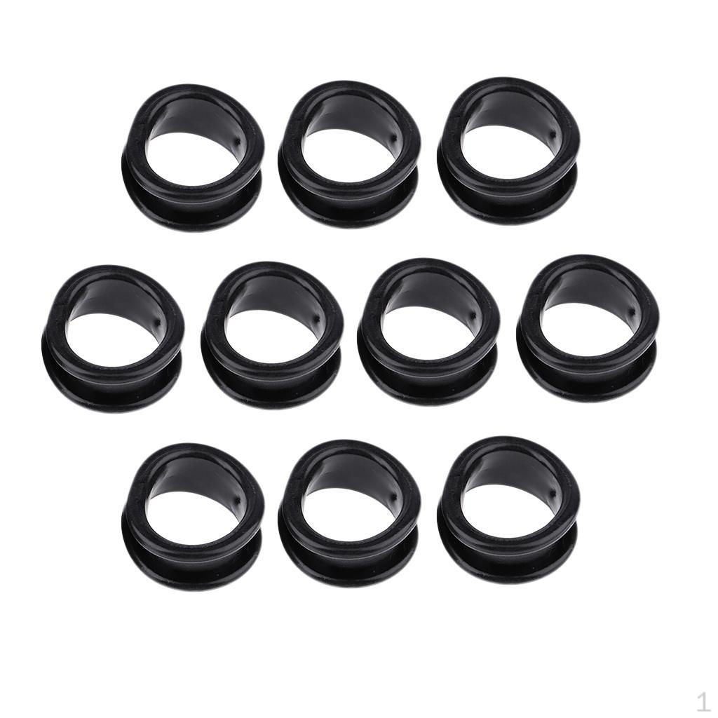 Pieces Rubber Hair Salon Scissors Finger Rings Grips Inserts