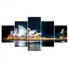 5 шт., Сиднейский оперный театр, гавань, декор, настенное искусство, 5 панелей, современная абстрактная 5 шт., плакат, декор комнаты, картины на холсте