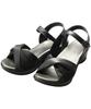 Akaishi Official Arch Fitter 136 Comfort Back Belt Healthy Sandals Comfort [AKAISHI] (Black, 22.0-22.5cm) Women's