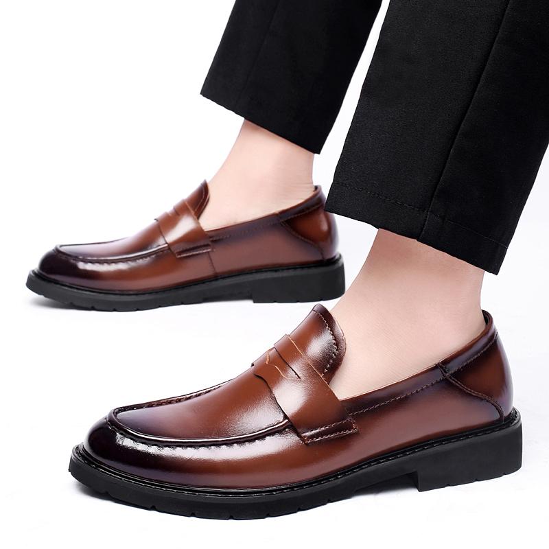 Classic Retro Men's Dress Shoes Business Style Party Leather Formal Shoes Wedding Shoes Men's Flats Leather Oxfords