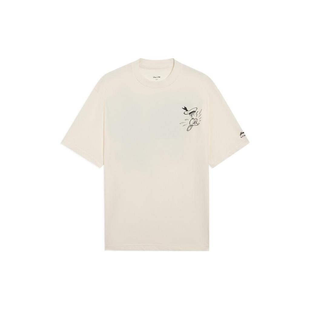Li Ning x Disney Весна/Лето 2022 Футболка Мужская Кремовый AHSS253-1