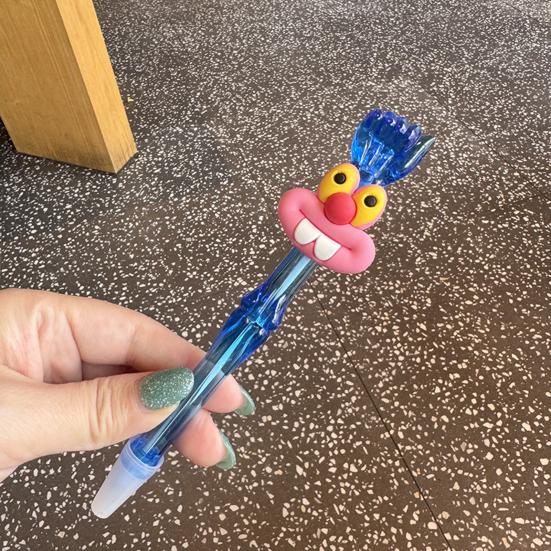 Cute Ballpoint Pens Kids Cartoon Gel Pen With Top Hand
