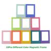 10PCS 3-Inch Magnetic Photo Frame Set Creative DIY Snapshots Display Stand Free Combination Fun Polaroid-Style Picture Holder