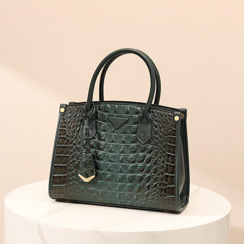 Retro Fashion Shoulder Bag Urban Simple Large Capacity Handbag Crocodile Print Women's Crossbody Bag