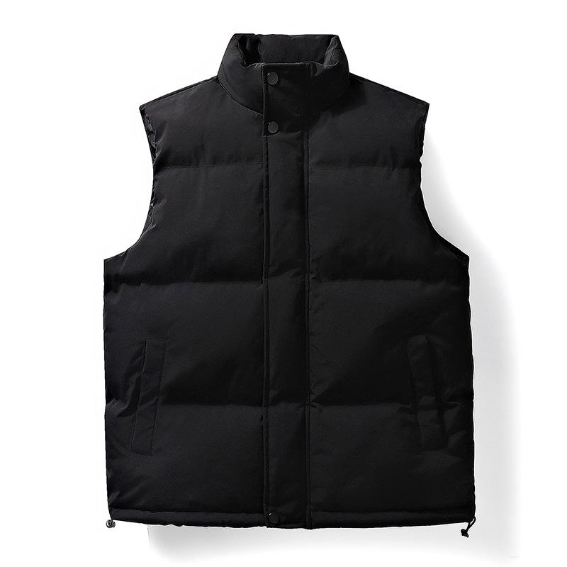 Autumn and Winter Vest Men's Handsome Trendy Waistcoat Warm Sleeveless Sports Vest Jacket