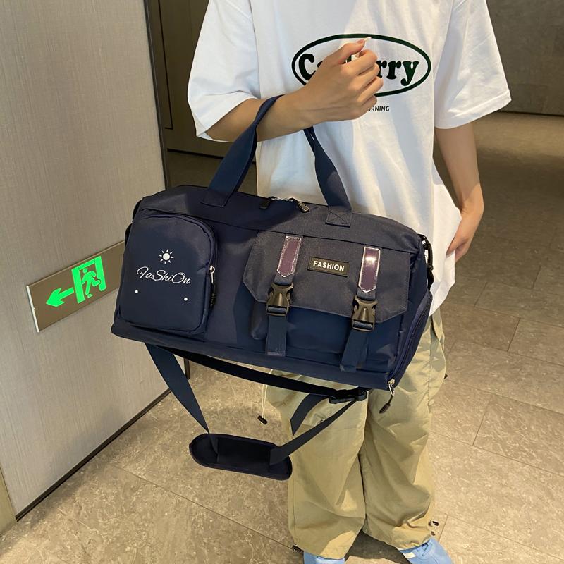 Большая вместительная портативная сумка-мессенджер, дорожная водоотталкивающая сумка, унисекс, студенческая дорожная сумка через плечо