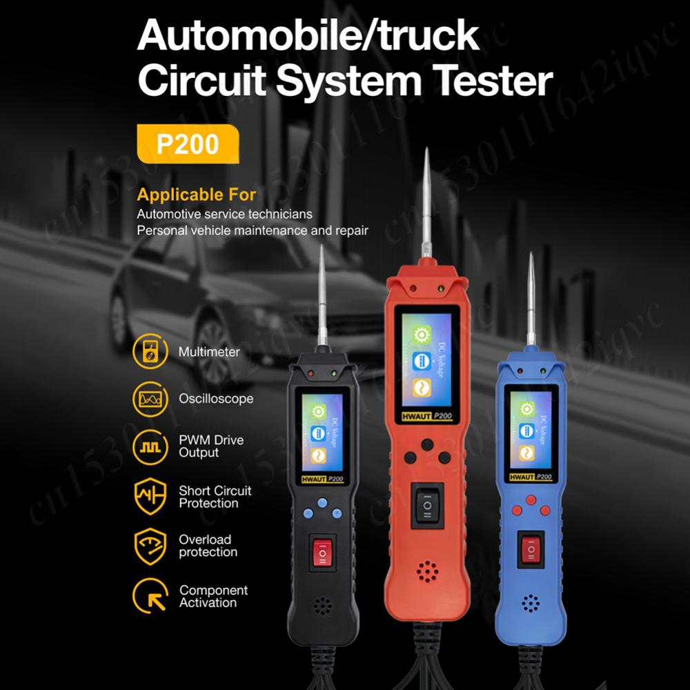 12 24V P100 Pro P200 Электрический Тестер Зонд Ручка Тестер Цепи Автомобиля Тестер Цепи Питания Тестер Цепи Зажигания Аккумулятора Сканер