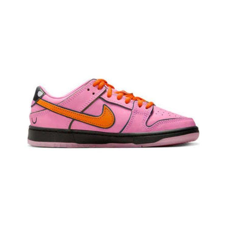 The Powerpuff Girls x Nike Dunk Low Pro SB QS PS Кроссовки детские Розовый Лотос-Розовый Цифровой-Розовый FZ3351-600