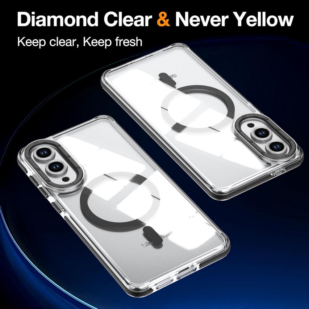 Non-yellowing Transparent Case For Samsung S26 + s26 Ultra Galaxy S25 ultra S24 + S23 S22 S21 FE Magnetic Ring Protect Cover