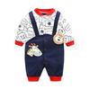 Baseball Winter Autumn Long Sleeve Baby Clothes Newborn Underwear Romper Jumpsuit Baby Clothes Open Front Baby Romper Jumpsuit 02 B [GORBAST] Boys'