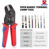 Инструменты для обжима ZEXEF PH2.0/XH2.54/2.8/3.0/3.96/KF2510/JST Клемма SN-2549S 0.08-1.0mm²/AWG28-18 Клещи с храповым механизмом YEFYM