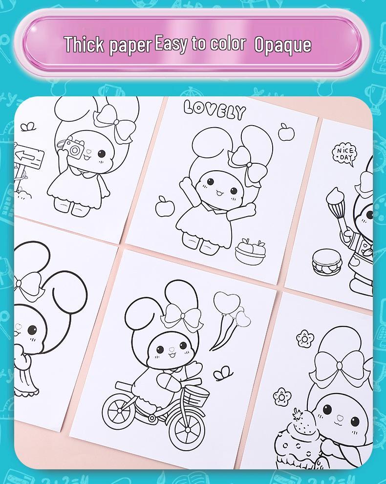 Красочный набор для творчества Cinnamoroll для детей: Блестящий макияж, Акварельные фломастеры, Мелки, Краски - Идеально для детского сада и подарков для рисования