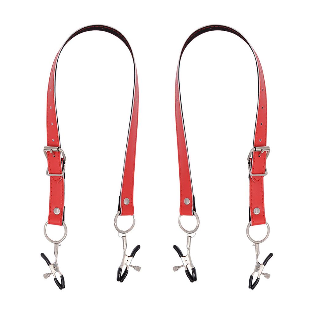 Эротический зажим для половых губ БДСМ-связывание, ограничения, регулируемая кожаная сбруя, зажим для клитора, секс-флирт, зажимы для сосков, секс-игрушки для женщин