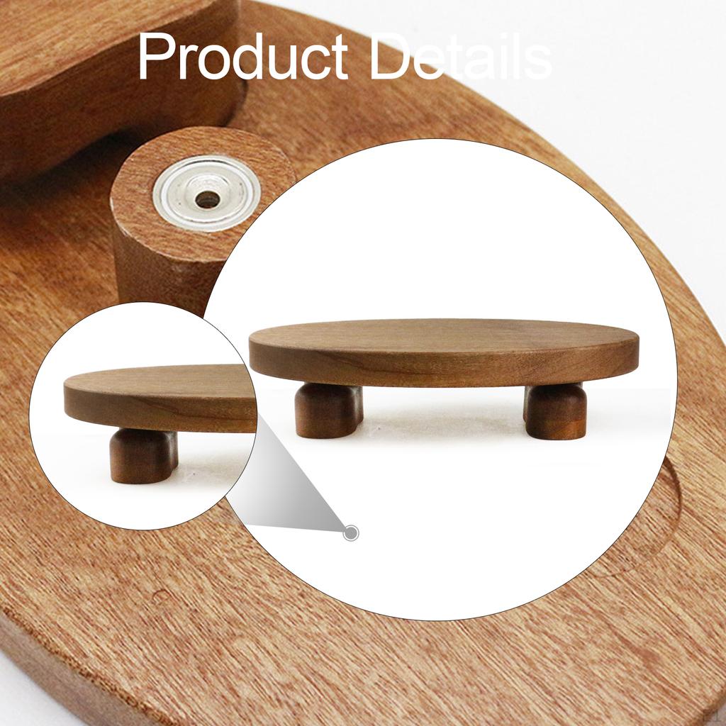 Wooden Plant Stand Flower Pot Holder Decorative Riser Shelf Planter Rack for Garden