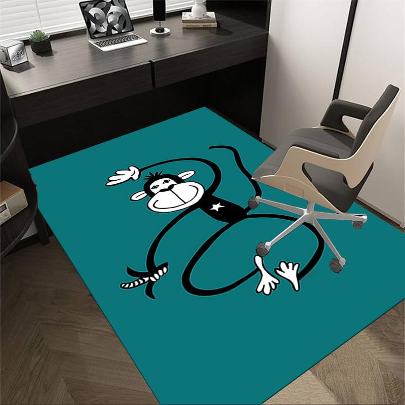 1PC monkey star Extra Large Non Slip Floor carpet, Office, family, bedroom Large Area Rug Indoor Rugs, Vibrant Colors