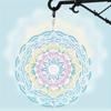 3D Mandala Flower Wind Chime Outdoor Garden Decor Vibrant Floral Metal Wind Chime for Christmas Halloween Thanksgiving Independence Day