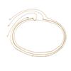 BEPAN 3Pcs Sexy Gold Color Flat Snake Chain Bellly Waist Chain for Women Boho Rhinestone Belt Body Jewelry Summer Bikini Accessories