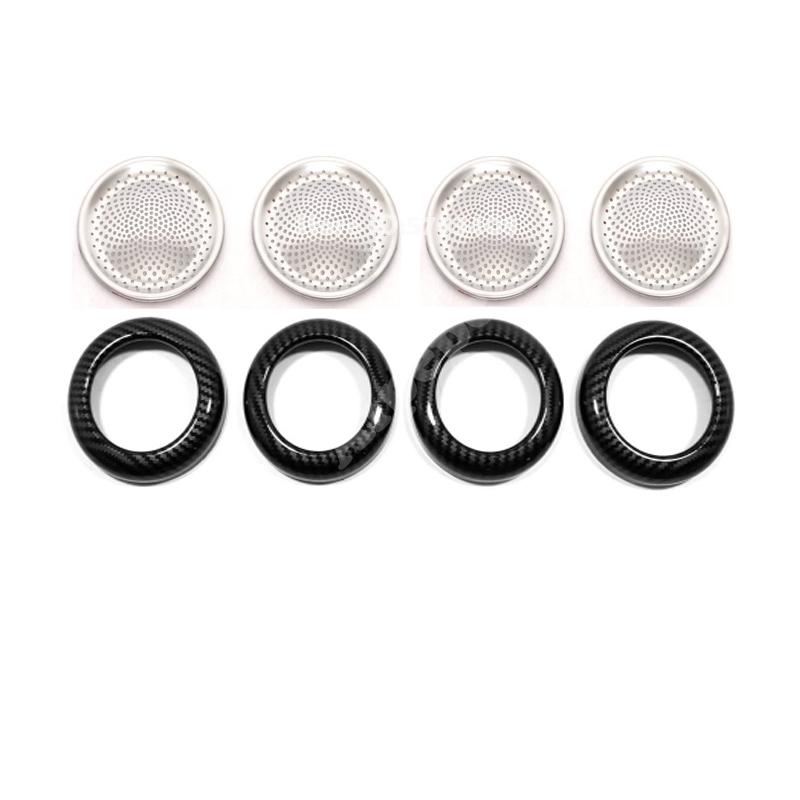 For BYD  ATTO 3 YUAN PLUS   ABS 4-door Speaker Ring Cover car door Audio Sound Frame Loudspeaker Sticker Trim
