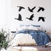 Geese Birds Art, Metal Birds Decor, Metal Wall Art, Metal Wall Decor, Home Living Room Decor, Wall Hangings, Birds Flock Wall Art