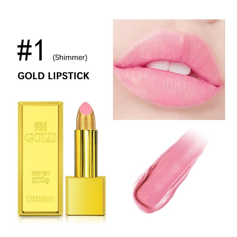 7 цветов золотой помады бархатная матовая антипригарная чашка водостойкая модная сексуальная нюдовая блестящая золотая помада