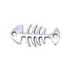 20pcs Fishbone Connector Charms Charms Antique Silver Color Zinc Alloy 21X11mm
