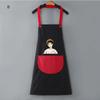 Унисекс Фартук для готовки Бытовой Мультяшный Фартук Шеф-повара Официанта Барбекю Взрослый Фартук с карманом Кухонные принадлежности