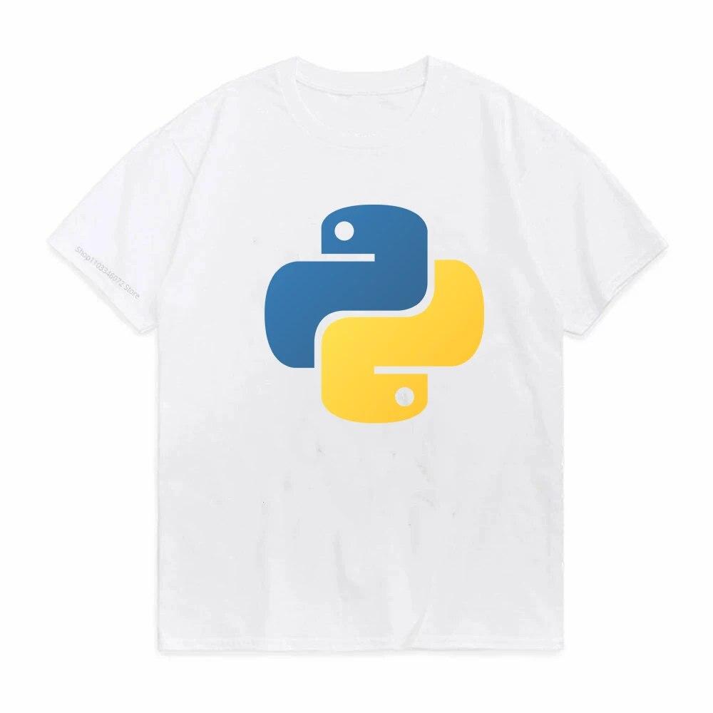 Винтажная футболка Python для программиста, разработчика компьютерного программного обеспечения, футболка унисекс, рубашки для программирования, футболки для кодирования, топы, одежда