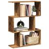 VidaXL 3-Tier Room Divider Shelf Old Wood 70x24x97 Cm, Bookcase, Book Support, Shelf 858118