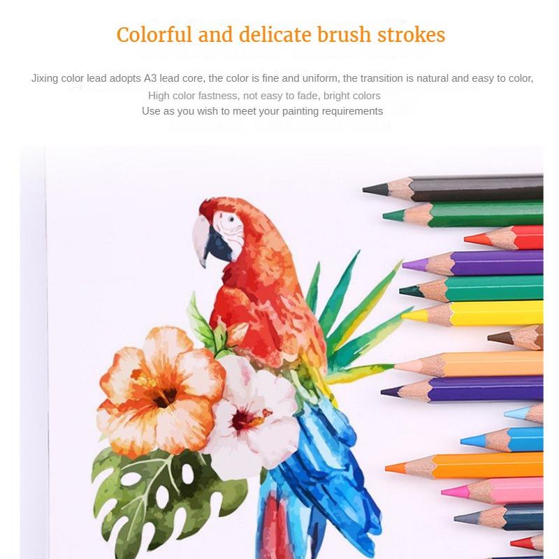 Масляные цветные карандаши 12/18/24/36/48 цветные в коробке детские карандаши для рисования и живописи набор цветных карандашей