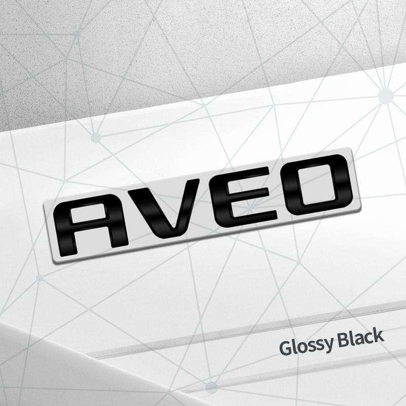 3D Auto Metal AVEO Badge Car Rear Trunk Emblem Sticker LOGO Decor For Chevrolet Cruze Spark Sail Orlando Sonic Body Styling