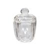 Mini Crystal Urn, Round, Clear, for Keeping Cremation