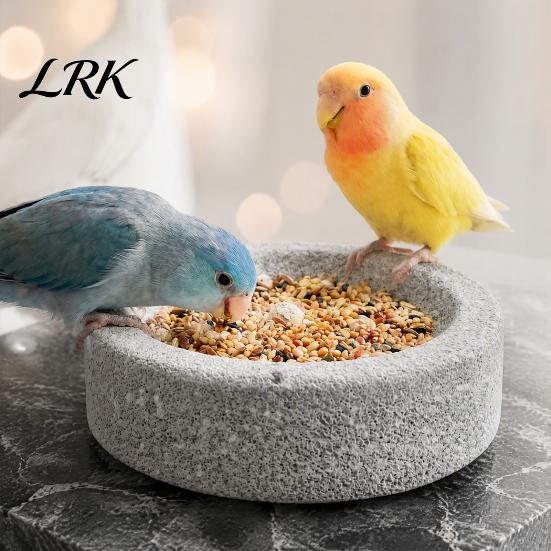 Многоразовая кормушка для птиц, 2 шт., пемза, миски для попугаев, защита от просыпания, вода, богатая кальцием, клетка, миска, кормушка для кореллы, волнистого попугайчика, клюва