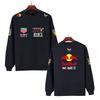 Мужчины Женщины Утепленный Осенний и Зимний Свитшот с Принтом F1 Red Bull Racing Круглый Вырез Повседневный Свободный С Длинным Рукавом Пуловер Спортивный Уличная Одежда