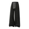 High Waist Relaxed Fit Trousers Solid Color Casual Pants Street Style Vintage Sweatpants Women
