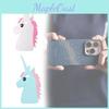 Силиконовый чехол для iPhone с 3D дизайном радужного единорога для милой защитной накладки