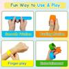 6pcs Wearable Design Sensory Textured Wristbands Surface Childs Slap Band Toy  Travel Must Haves