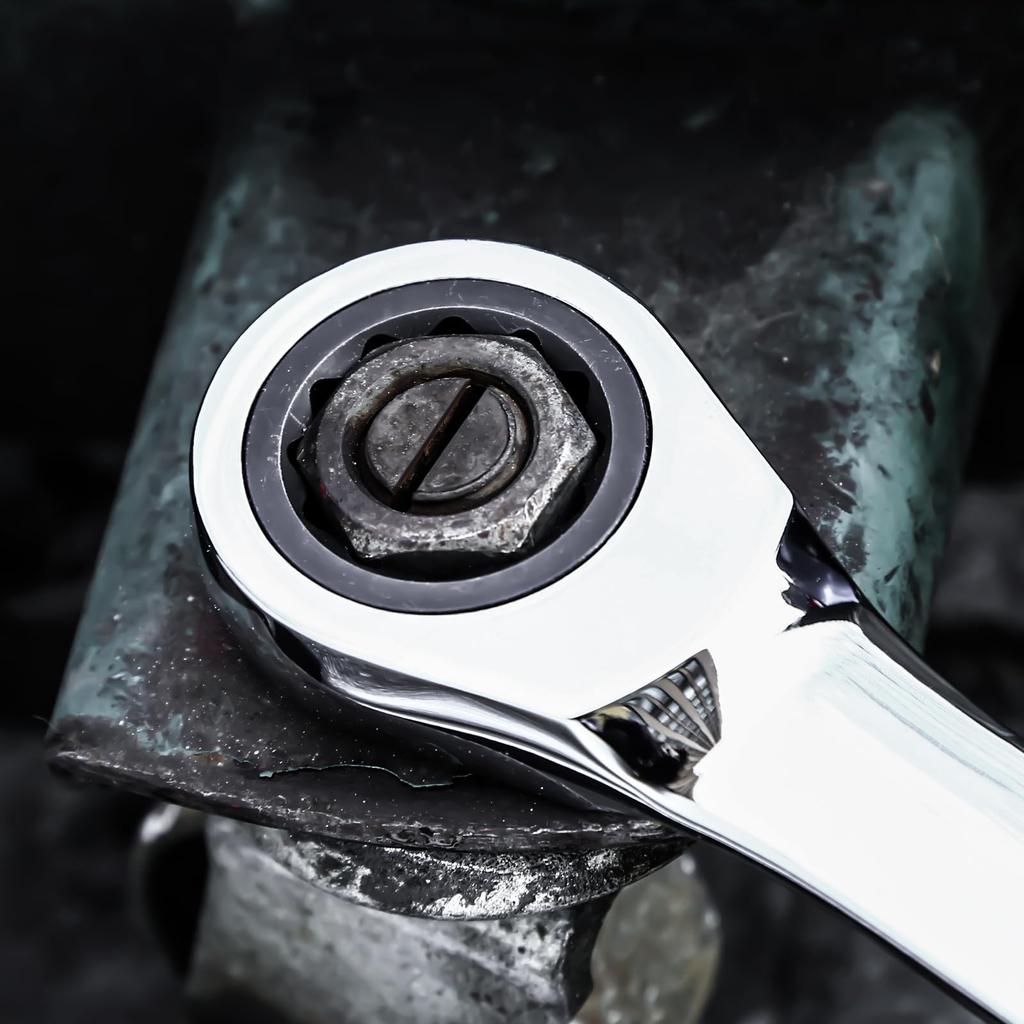 DEKOPRO Гибкий трещоточный шарнирный трещоточный комбинированный ключ Регулируемый 72 Набор ключей, 8-22 мм Набор, Угол, Шестерни, 13 штук