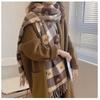 New Winter Scarf Cashmere Brand Women Shawl Luxury Plaid Thick Warm Pashmina Wrap Hijab Foulard Bufanda Female Stoles