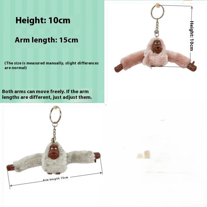 Милый брелок с длиннохвостой обезьянкой, мультяшный милый брелок с обезьянкой, плюшевая игрушка-кукла, аксессуары для сумки, подарок для детей