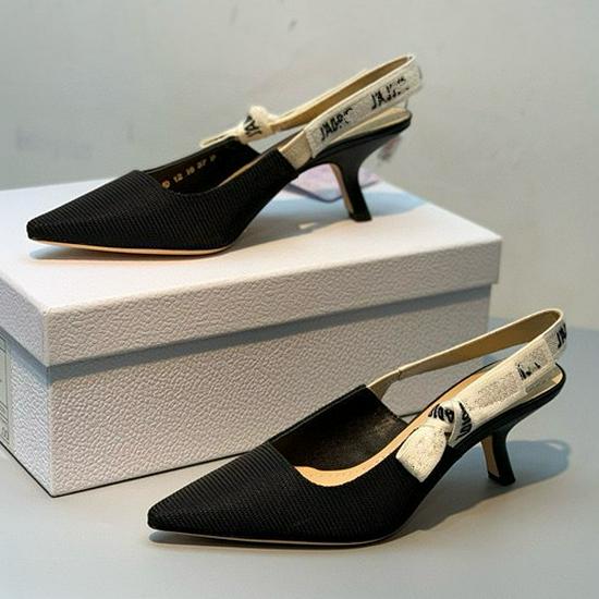 Женские вязаные полосатые сандалии D Brand на kitten heel с бантом