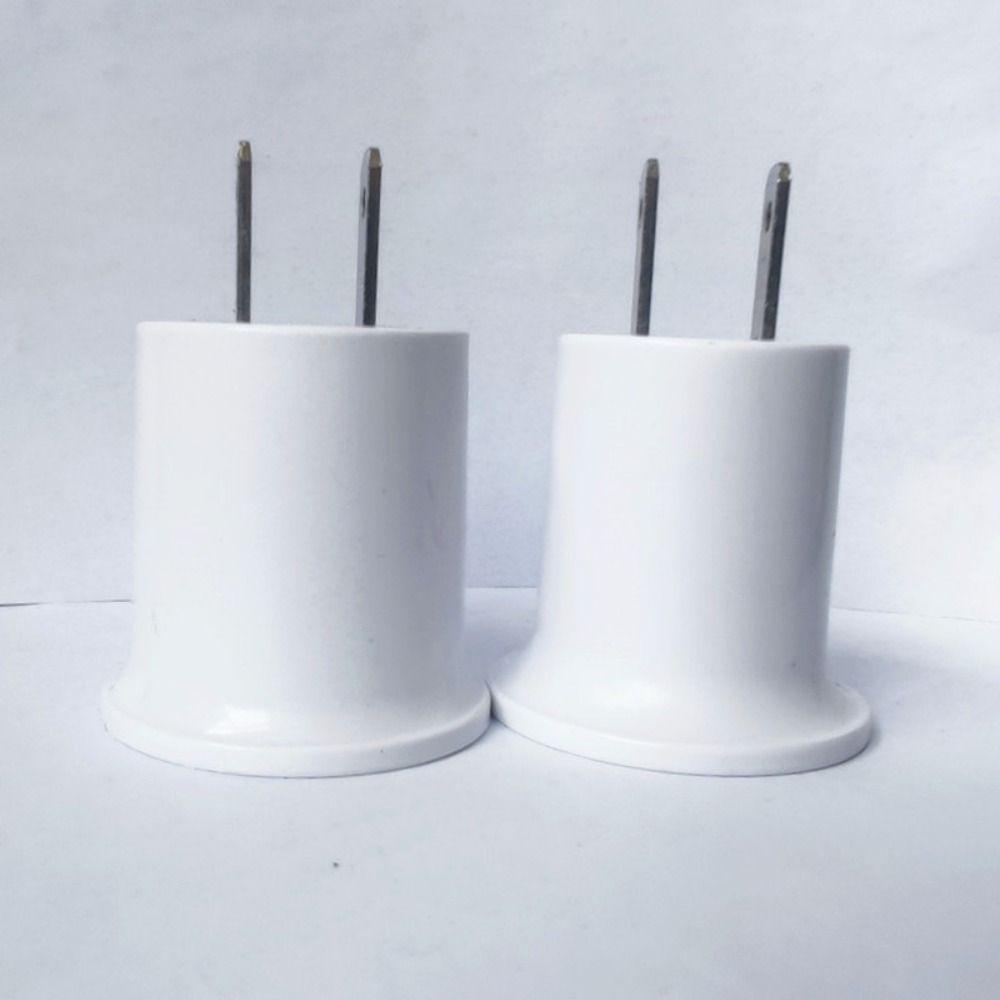 White Converter EU/US Plug Bulb Lamp Lamp Holder E27 Lamp Base Light Socket