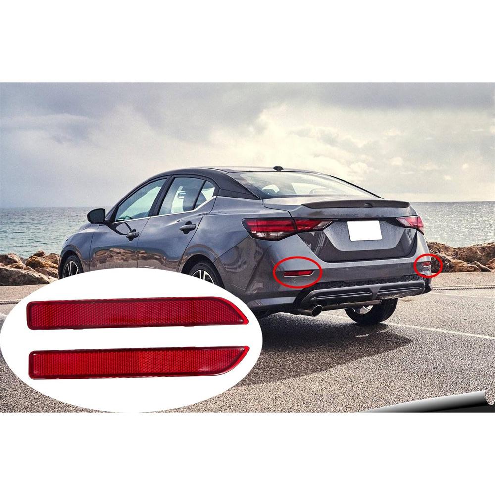 Car Rear Bumper Reflector Left & Right For Nissan Sentra 26565-8990B SR SV 2.0L