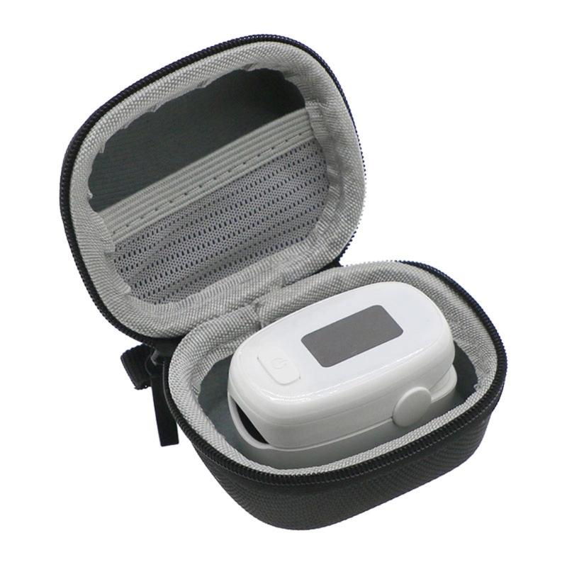 Hard Storage Case with Soft Lining Protective Case Compact Carry Case for Fingertip Pulse Oximeter Blood Oxygen Monitors