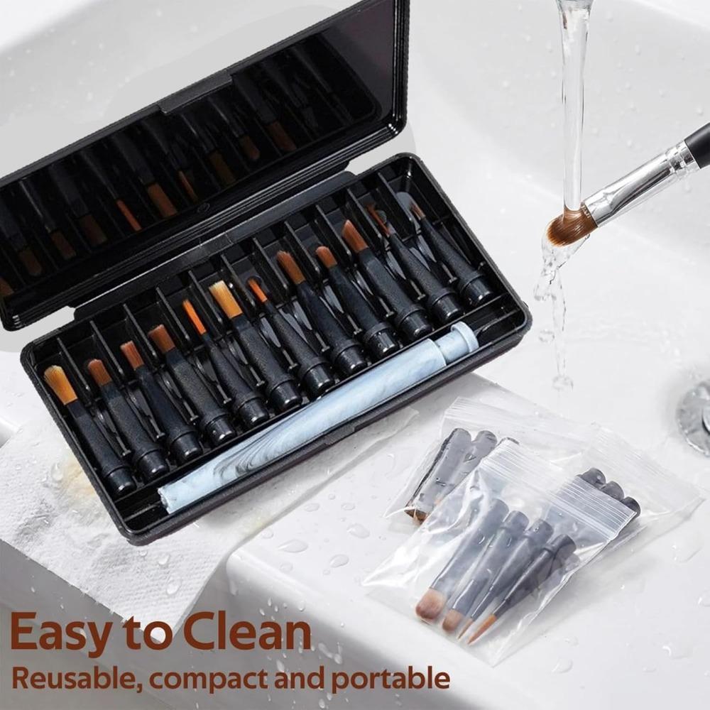 12-piece multi-functional nail art pen set, with storage box, interchangeable pen tips, multi-functional nail art tools.