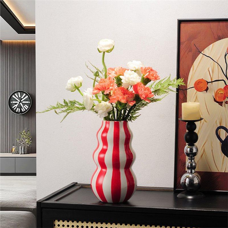 AS60-Circle Desktop Flower Arrangement Painting Vase Ornaments Living Room Bedroom Entrance Art Decoration